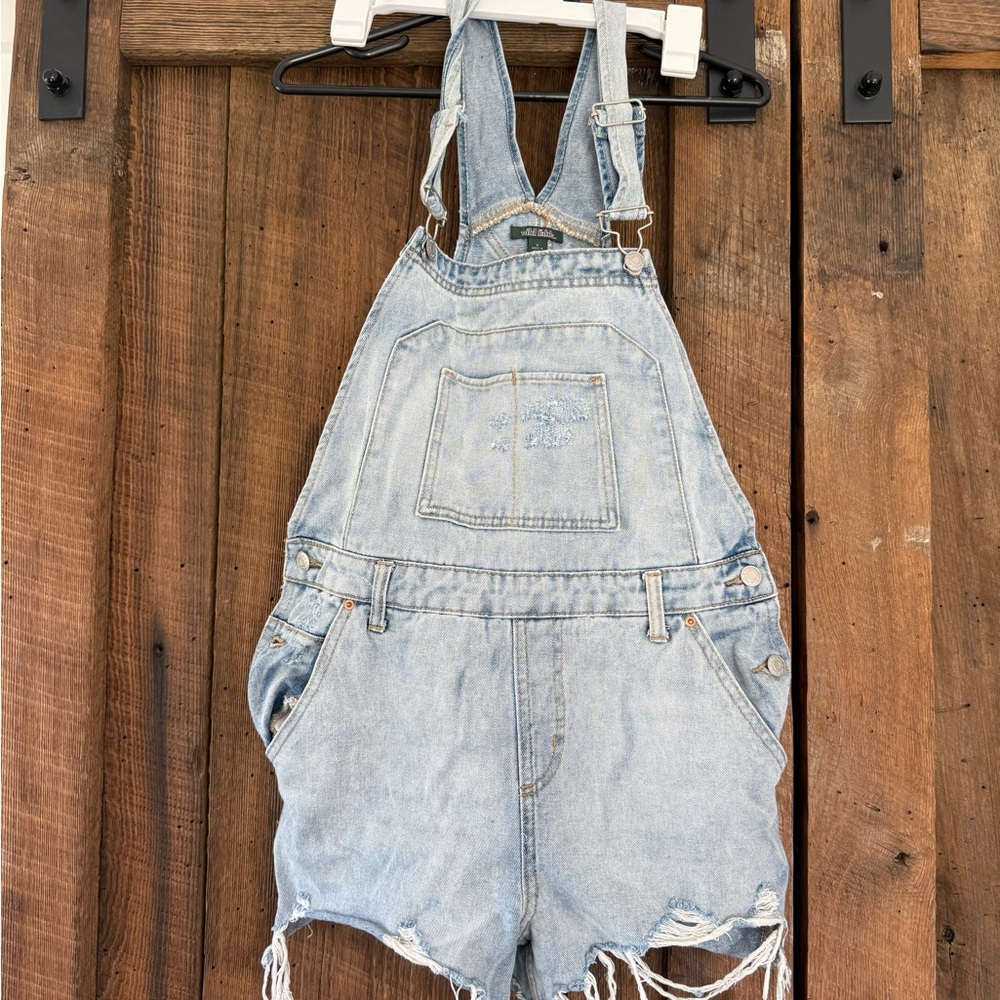 Wild Fable Light Blue Denim Overalls